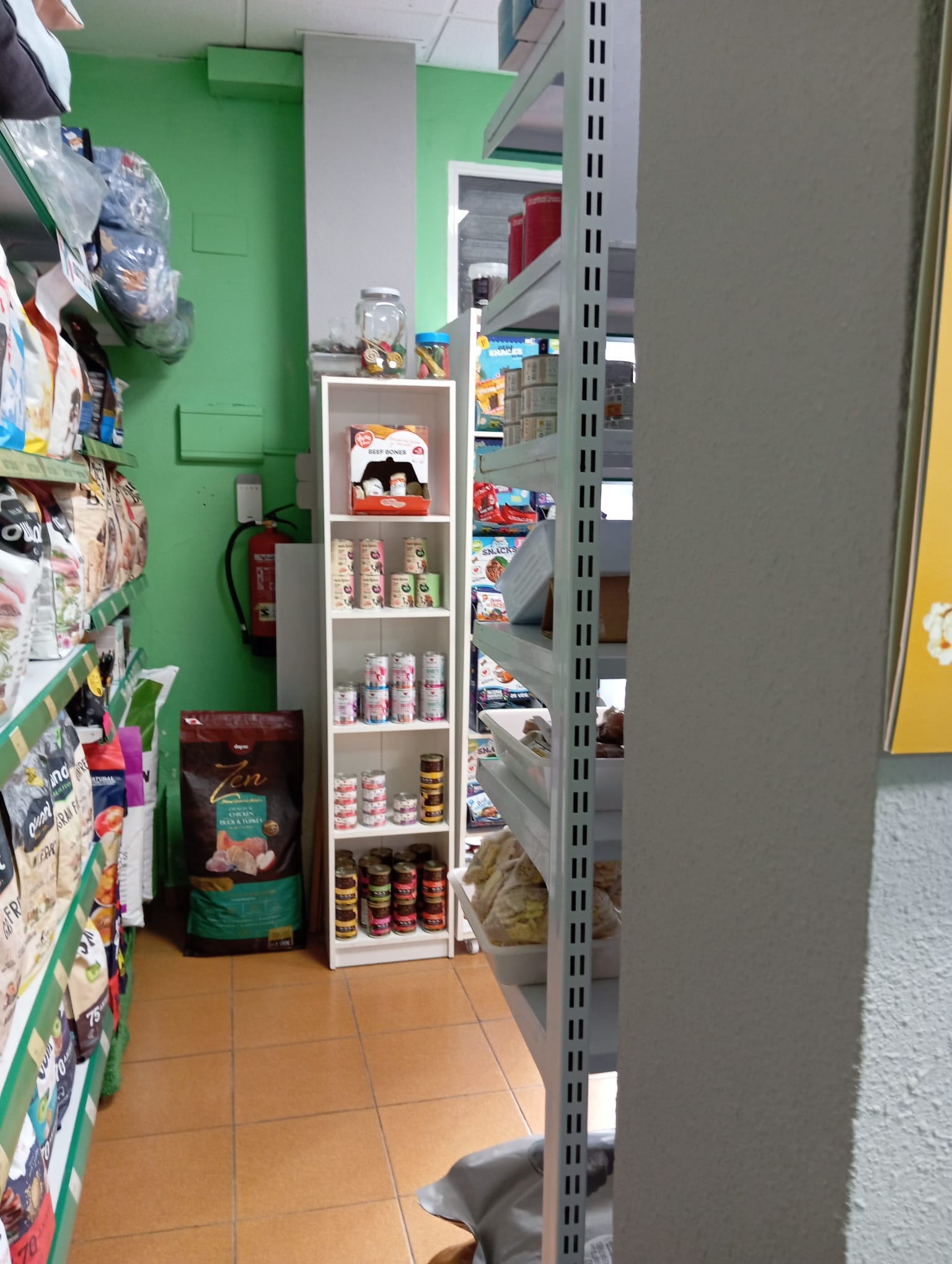 Interior tienda