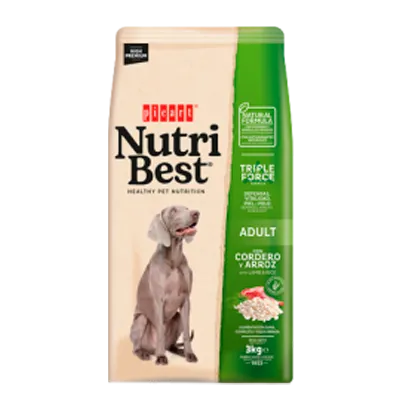 NUTRIBEST ADULT CORDERO/ARROZ 15 KG