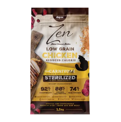 ZEN CAT LOW GRAIN STERILIZED POLLO 1.5 KG