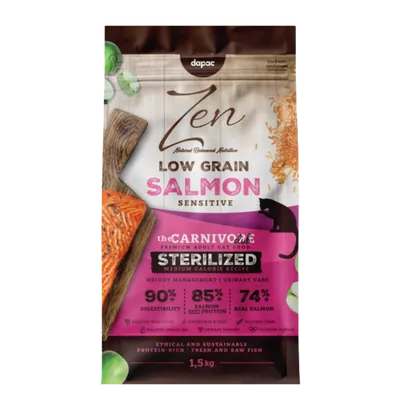 ZEN CAT LOW GRAIN STERILIZED SALMON 1.5 KG