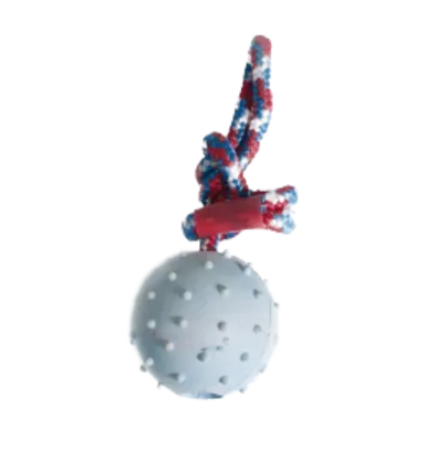 PELOTA CON CUERDA ROJA( 6,5Y30 CM)