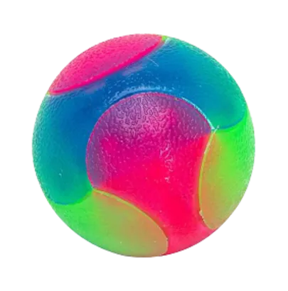 PELOTA LUMINOSA LED TRICOLOR 6,5 CM