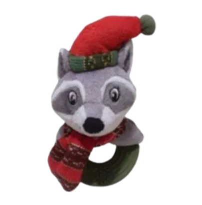 NAVIDAD PELUCHE MAPACHE ARO 20 CM