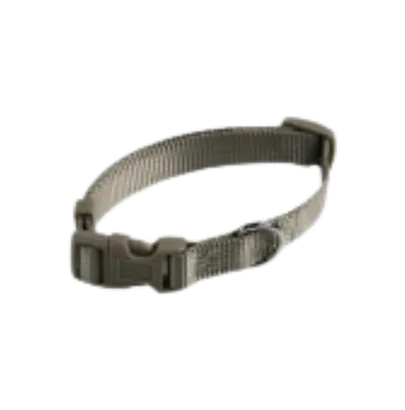 COLLAR AJUSTABLE NYLON GRIS 20x40-55 CM