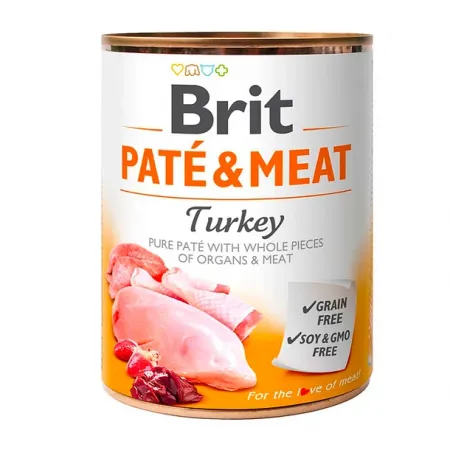 BRIT PATE Y MEAT GF TURKEY 400 GR