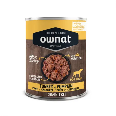 OWNAT GF PAVO Y CALABAZA 395 GR