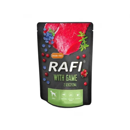 RAFI POUCHES GF CARNE DE CAZA/ARÁNDANOS 300 GR