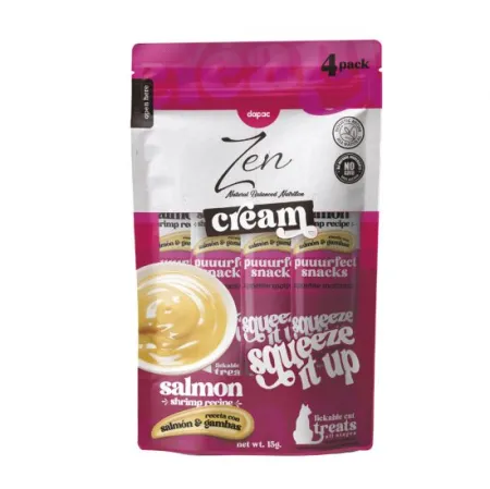 CREAN ZEN SALMÓN/GAMBAS 4x15GR